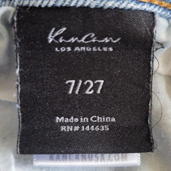 KanCan Womens Sz 7/27 Skinny Jeans Ripped Comfort Stretch Denim Low Rise - Picture 4 of 4